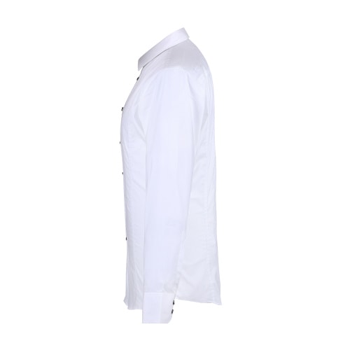 BIKKEMBERGS/畢蓋帕克 尖領棉質純色休閑長袖襯衫 C2DB603 男士襯衫