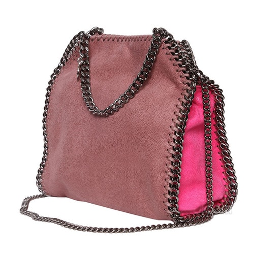 【包郵包稅】Stella McCartney/斯特拉·麥卡特尼 女士粉色真皮手提包挎包 371223 W9846 5900 bordea-036 2016110