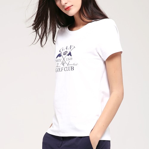 GANT/甘特 女士T恤休閑百搭字母短袖T恤 401253