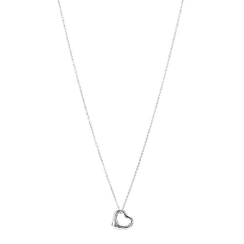 Tiffany & Co./蒂芙尼 女式925純銀心形帶墜項(xiàng)鏈 11mm T25152336