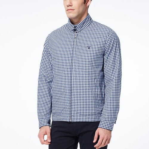 GANT/甘特 男士外套休閑格子立領夾克外套 70187