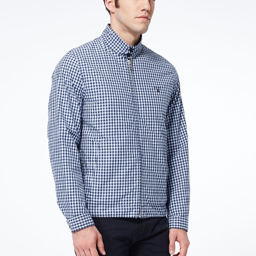 GANT/甘特 男士外套休閑格子立領夾克外套 70187