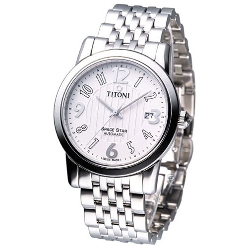 TITONI/梅花天星系列機械男表(83738 S-370)全球聯保