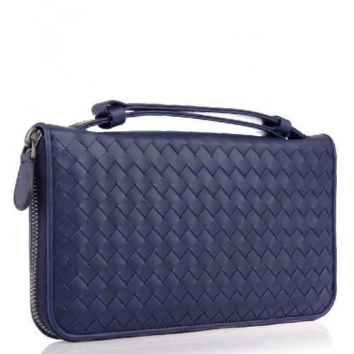 Bottega Veneta/葆蝶家 男士編織長款錢包169730-V4651-4114