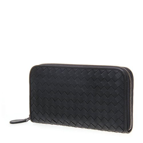 Bottega Veneta/葆蝶家 男士長款牛皮拉鏈錢包114076