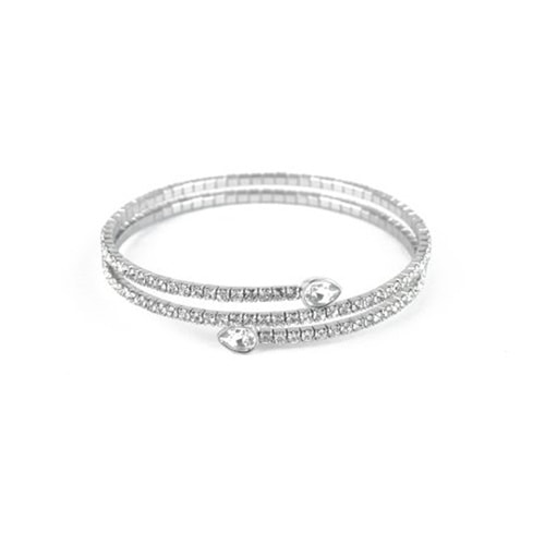 Swarovski/施華洛世奇wisty Drop 鍍白金色時尚混搭風手鐲 5073592