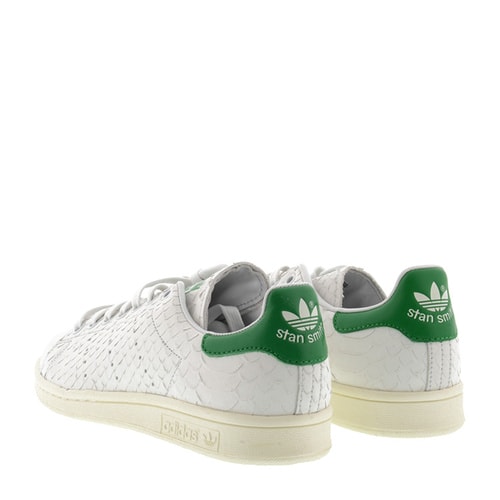 adidas/阿迪達斯 女士 真皮 logo點綴 拼接 鱗片紋理 運動鞋 BR