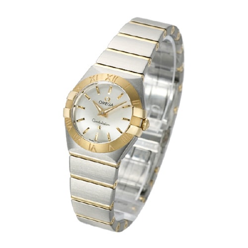 OMEGA/歐米茄星座磨砂金鋼石英女表(123.20.24.60.02.002)