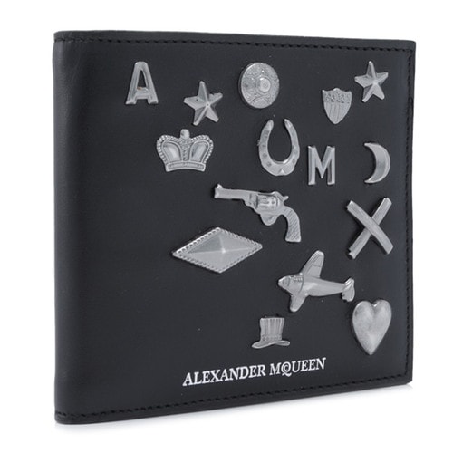 Alexander McQueen/亞歷山大麥昆男士短款錢包