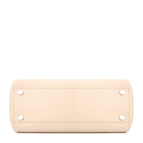 MaxMara/麥絲瑪拉女士米色牛皮革單肩包