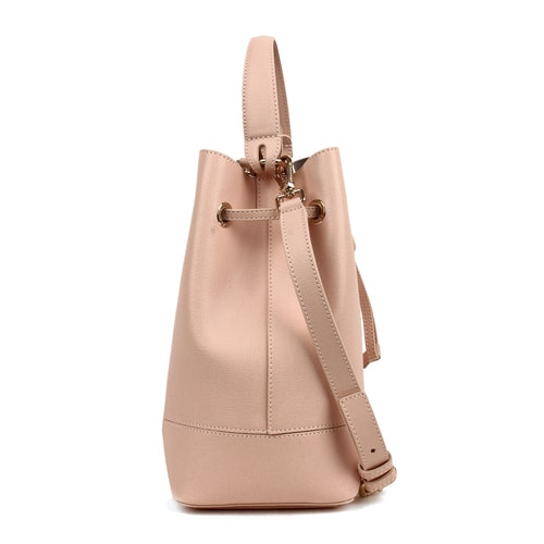 FURLA/芙拉 女士粉色真皮手提包斜挎包