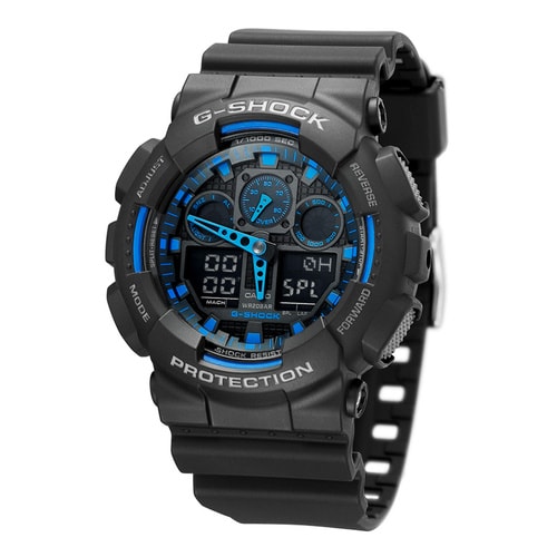 CASIO/卡西歐手表G-SHOCK系列 雙顯電子男表GA-100-1A2