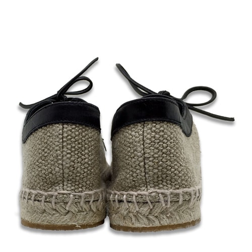 Bottega Veneta/葆蝶家 皮配麻 編織款 女士平跟鞋