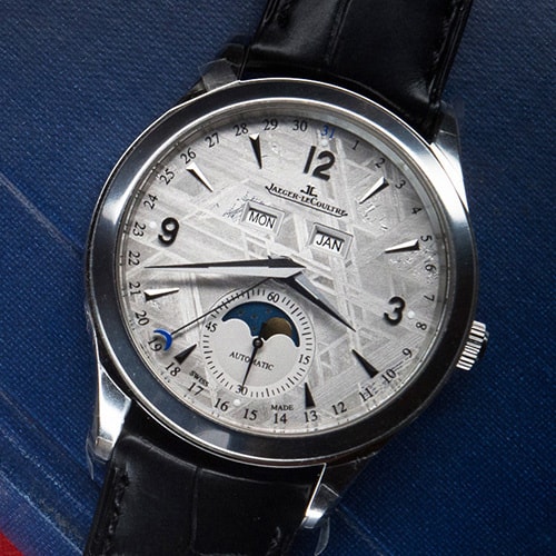 Jaeger-LeCoultre/積家大師系列男士機械腕表Q1558421隕石盤面