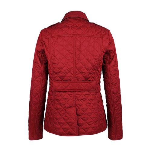BURBERRY/博柏利 2016年秋冬款聚酯纖維翻領(lǐng)長袖 菱形絎縫棉服 女士外套#3992182