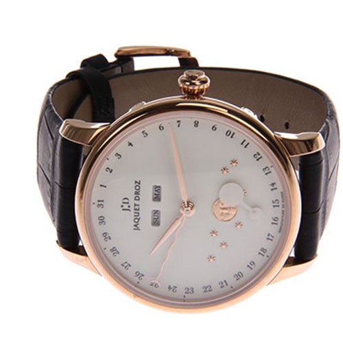 JAQUET DROZ/雅克德羅 玫瑰金月相年歷自動腕表J012633203