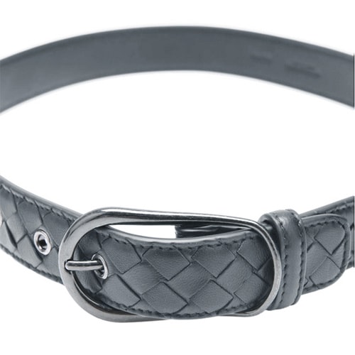 Bottega Veneta/葆蝶家 女士羊皮灰色腰帶 369199 VAA0C 8522