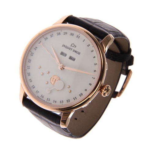 JAQUET DROZ/雅克德羅 玫瑰金月相年歷自動腕表J012633203