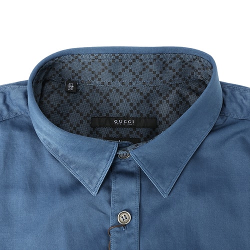 GUCCI/古馳男士襯衣藍色