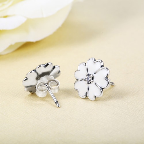 PANDORA/潘多拉 櫻草花耳釘290569EN12