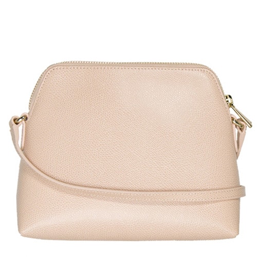 FURLA/芙拉 ISABELLE 系列 真皮 化妝包 粉色+銀色+卡其色