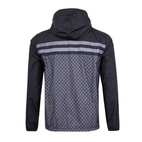 GUCCI/古馳經(jīng)典款聚酯纖維黑色連帽長袖男士外套 國際碼：300667