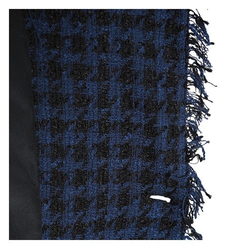 MSGM/MSGM 女士雙排扣毛邊裝飾棉混紡外套 EL