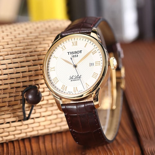 TISSOT/天梭手表力洛克系列男士手表皮帶機械男表T41.5.413.73