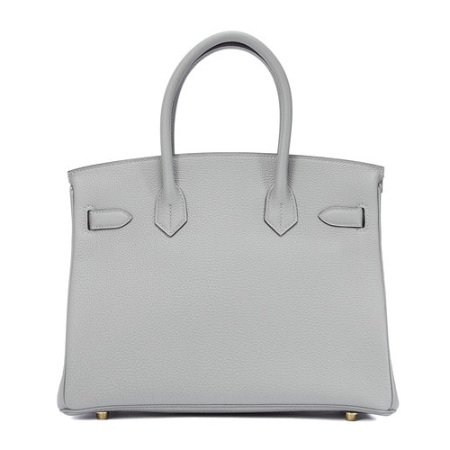 HERMES(愛馬仕) 海鷗灰皮質Birkin 30手提包