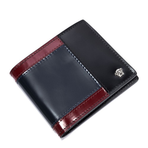 【16年秋冬新品】VERSACE/范思哲男士黑色牛皮錢包