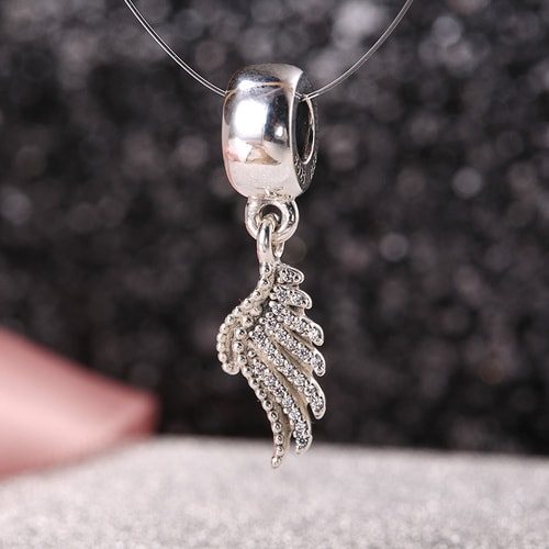 PANDORA/潘多拉 閃亮鋯石天使之翼吊墜791750CZ