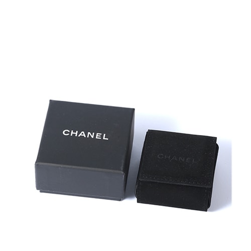 CHANEL/香奈兒 女士雙C菱格紋鑲鉆耳釘A95860
