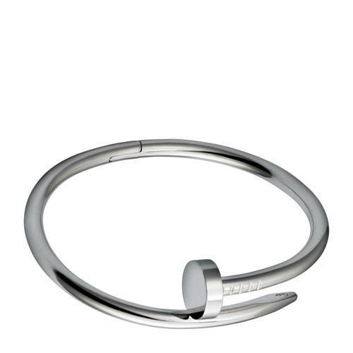 CARTIER/卡地亞 JUSTE UN CLOU系列18K白金釘子手鐲16號 B6041816