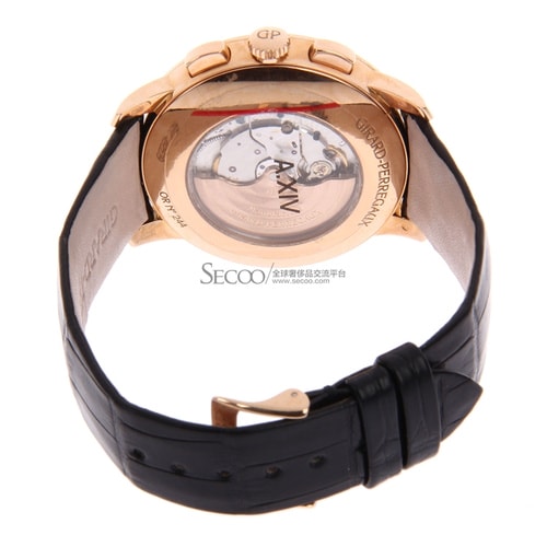 GP-Girard Perregaux/芝柏 1966系列玫瑰金男士機械腕表49539-52-151-BK6A