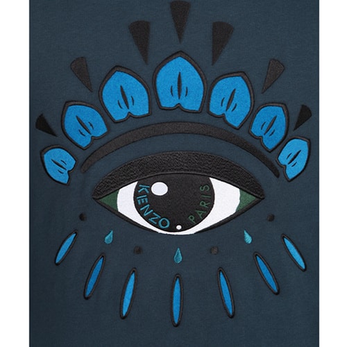 KENZO/高田賢三 大眼睛刺繡圖案套頭長袖純棉男士衛衣 4XC 5SW055