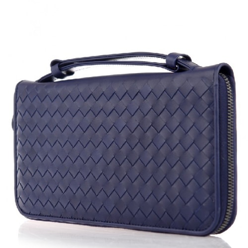 Bottega Veneta/葆蝶家 男士編織長款錢包169730-V4651-4114