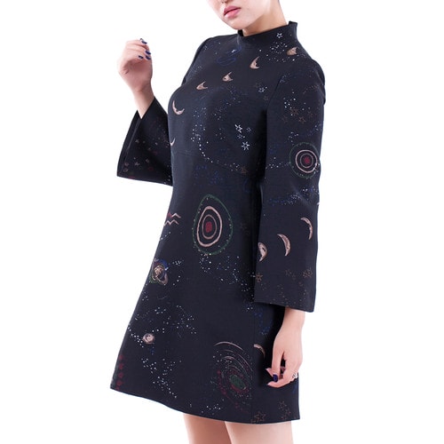 Valentino/華倫天奴 時尚休閑星空系列女士連衣裙 va2636086299 LB3VA8Y62NW