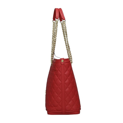 LOVE MOSCHINO/莫斯奇諾 女士聚氨酯纖維購物單肩包 JC4212PP01 紅色