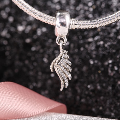 PANDORA/潘多拉 閃亮鋯石天使之翼吊墜791750CZ