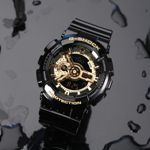 CASIO/卡西歐手表 G-SHOCK黑金限量版時尚運動男表GA-110GB-1APR