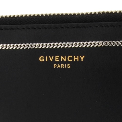 Givenchy/紀(jì)梵希 男士黑色真皮金屬裝飾手拿包 BK06071495 001