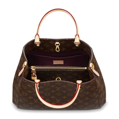 Louis Vuitton/路易威登 LV女士Montaigne中號兩用手袋 帆布/配皮 單肩包 M41056