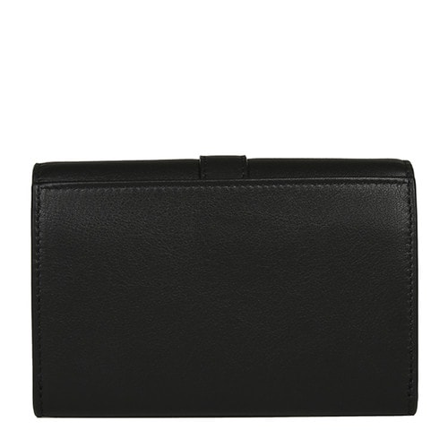 Yves saint Laurent/圣羅蘭 16秋冬牛皮YSL LOGO背面側袋女士錢包 423483BJ54U