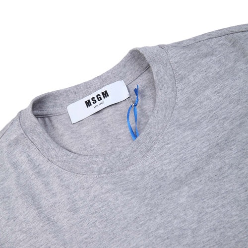 MSGM/MSGM灰色純棉字母LOGO男士T恤短袖,2140MM111 164795,96,S