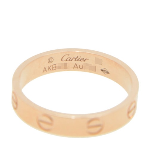 CARTIER/卡地亞LOVE系列18K玫瑰金戒指B4085200金色 48-60#