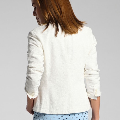GANT/甘特 女士外套凈色純棉百搭修身小西服 476639