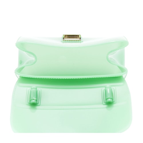 FURLA/芙拉 女士CANDY系列抹茶綠PVC手提斜挎單肩包