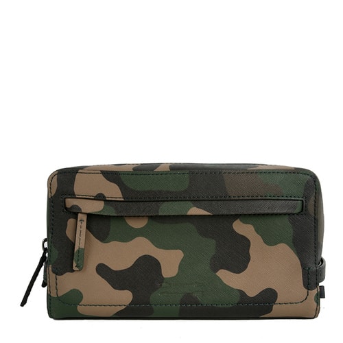 Rebecca Minkoff/瑞貝卡·明可弗Dopp Kit 十字壓紋牛皮 化妝包