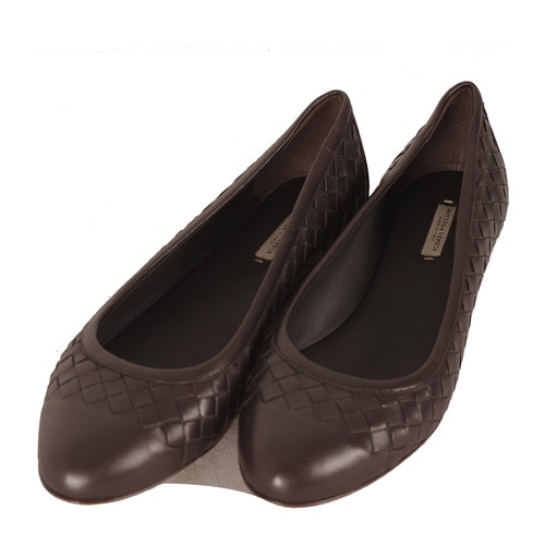 Bottega Veneta/葆蝶家 牛皮女士平跟鞋370132V00132006