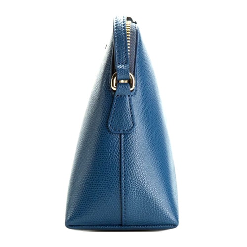 FURLA/芙拉 ISABELLE 系列 真皮 化妝包 墨綠+白色+黑色